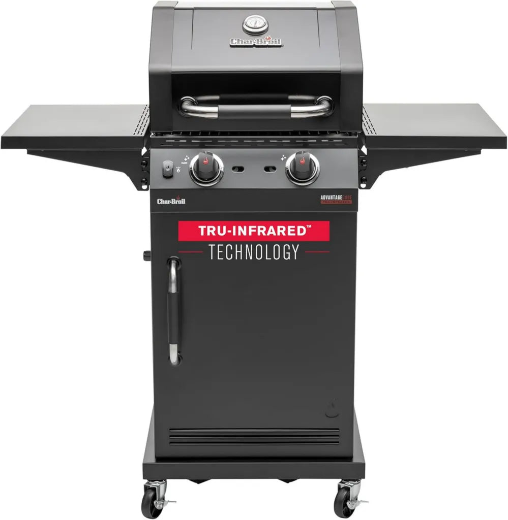 Char-Broil Gasgrill mit 2 Brennern und TRU-Infrared™ Technologie, Klappbare Seitenablagen