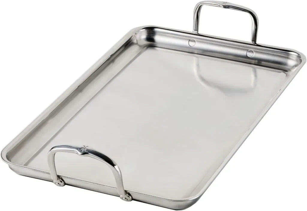Hestan Provisions Tri-Ply Edelstahl Bräter 53x33 cm Induktionsgeeignet mit Tropfsystem