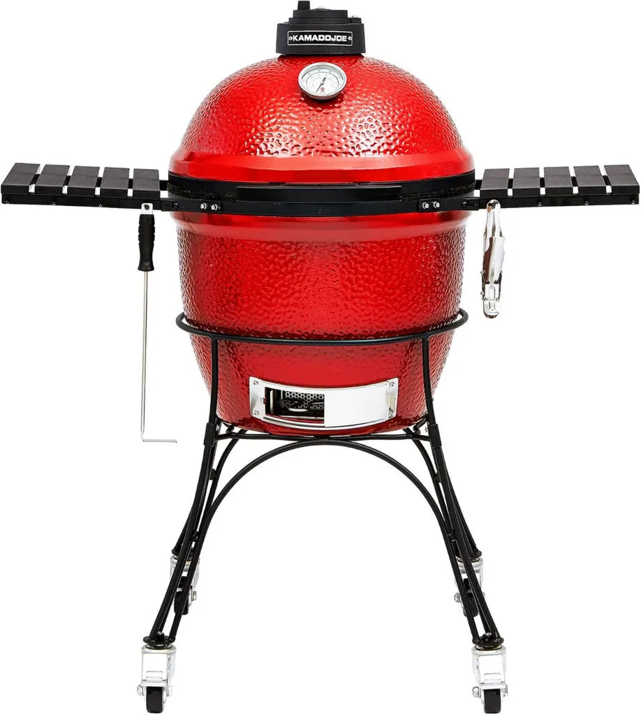 Kamado Joe - Klassisch Joe I 18-Zoll Keramikgrill mit Zubehör in Rot