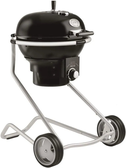 RÖSLE Kugelgrill No.1 AIR F50 mit Luftsteuerung, Deckelscharnier & Thermometer, Klapprost, großer Grillbereich