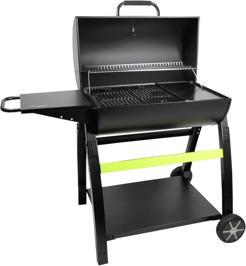 Cook'in Garden - Tonino 70 Holzkohlegrill, XXL Gusseisen-Grillrost, Deckelthermometer, ideal für Garten