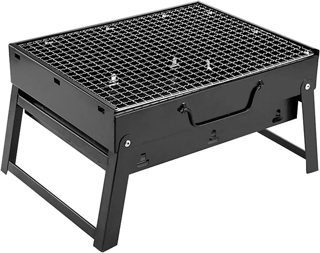 Tragbarer Gasgrill Mini für Camping und Outdoor, faltbar und aus Edelstahl