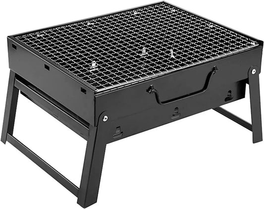 Tragbarer Gasgrill Mini für Camping und Outdoor, faltbar und aus Edelstahl