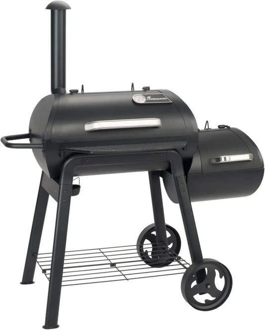 LANDMANN Vinson 200 Smoker - Vielseitiger 16-Zoll-Grill mit 4-in-1 Funktionalität und Thermometer