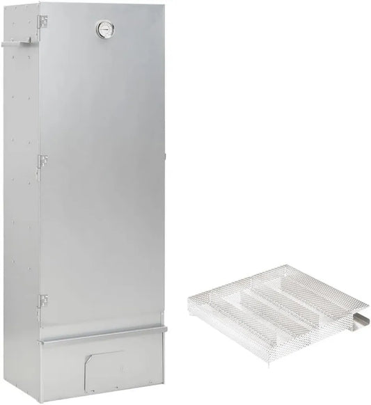 Verzinkter Räucherofen mit Kaltrauchgenerator für BBQ und Grillen, inkl. 12 S-Haken und 3 Rosten
