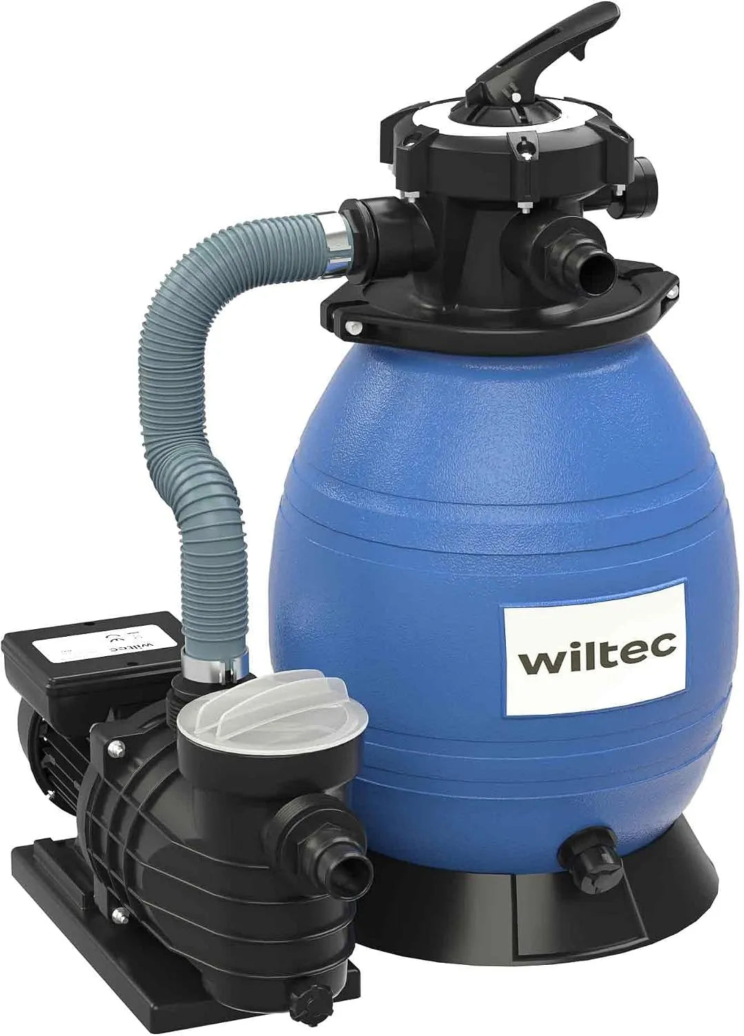 XPOtool Sandfilteranlage für Pools und Pool-Umwälzpumpe, selbstansaugend, 250 W, 10000 l/h, 26l, für Poolfiltration und Wasserumwälzung