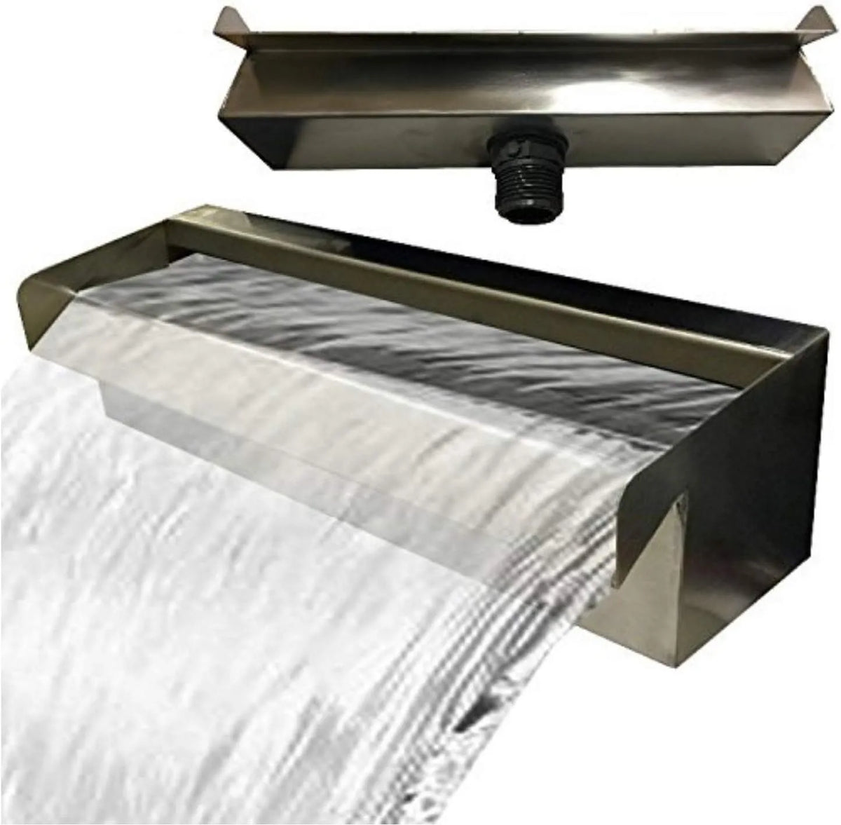 Edelstahl V2A Wasserfall Wasserspiel Kaskade - - 60 cm