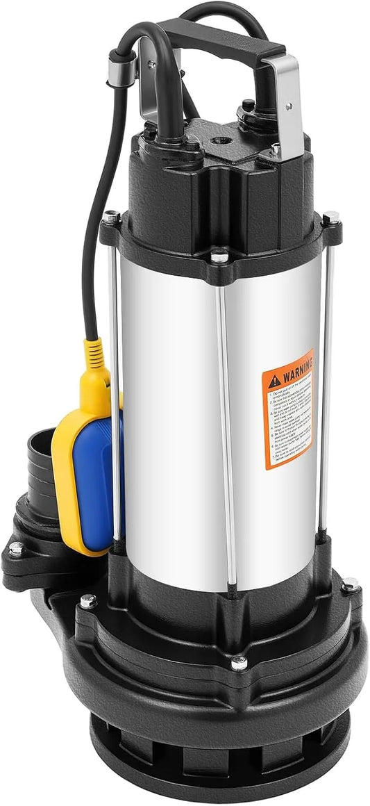 IP68Schutzklasse Schmutzwasser-Tauchpumpe und Entwässerungspumpe, mit Schwimmerschalter, 36m³/h, 1500W, 22 m, 30m