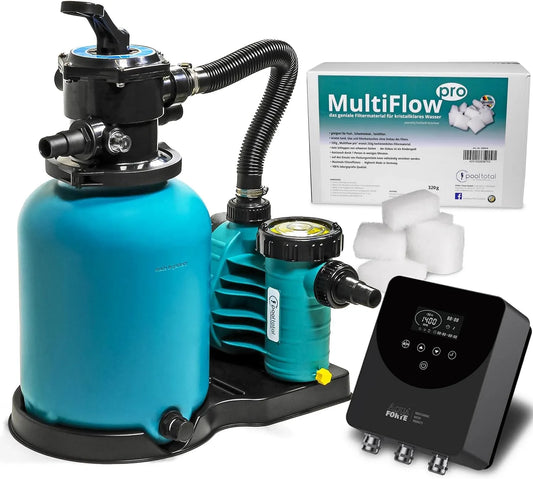 Sandfilteranlage für Pools und Pool-Umwälzpumpe, selbstansaugend, für Poolfiltration und Wasserumwälzung