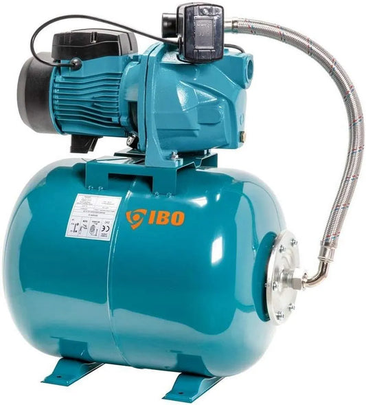 JSW100 Hauswasserwerk und Garten-Druckpumpe, 1,1kW, 4,5bar, 50L
