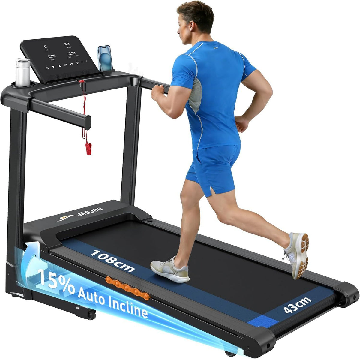 Laufband - einstellbare Steigung, leiser Betrieb, JAGJOG