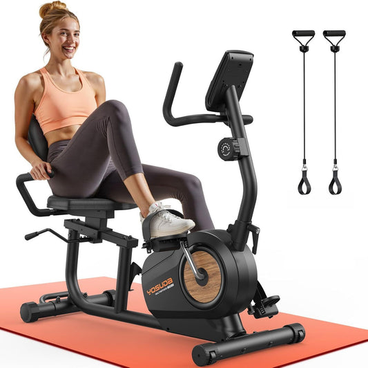 YOSUDA Heimtrainer – verstellbar, leiser Betrieb, mit Display, für zuhause, 160kg