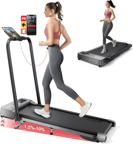 Walking Pad - Stahlkonstruktion, einstellbare Steigung, klappbar, mit Fernbedienung, 135kg, 3 Stufen